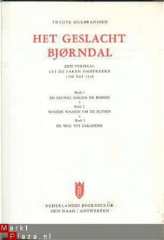 TRYGVE GULBRANSSEN **HET GESLACHT BJÖRNDAL**GROENE**NBC** - 1