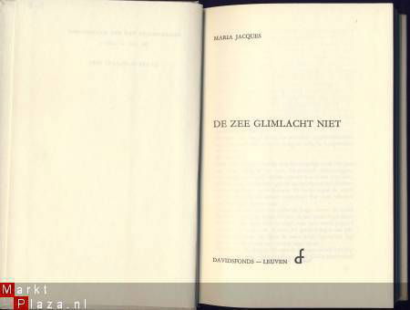 MARIA JACQUES**DE ZEE GLIMLACHT NIET**HARDCOVER DAVIDSFONDS - 5