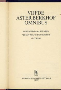 VIJFDE ASTER BERKHOF OMNIBUS**1.DE HERBERG AAN HET MEER.2.3. - 2