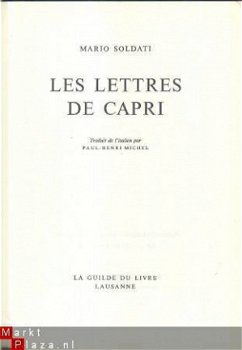 MARIO SOLDATI***LES LETTRES DE CAPRI***LA GUILDE DU LIVRE* - 2