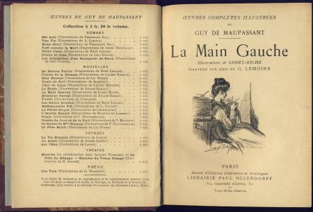 GUY DE MAUPASSANT**LA MAIN GAUCHE**PAUL OLLENDORF HARDCO - 1