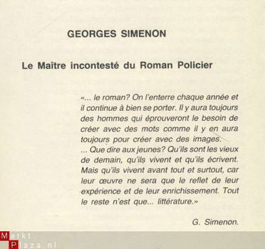 GEORGES SIMENON **MAIGRET AU PICRATT'S** WATER BECKERS ANTWE - 6