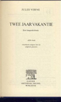 JULES VERNE**TWEE JAAR VAKANTIE**EEN KNAPENKOLONIE**ELSEVIER - 2