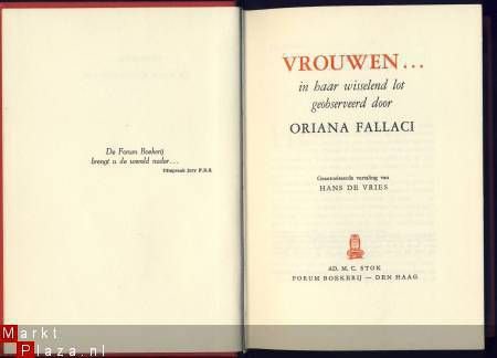 ORIANA FALLACI**VROUWEN...IN HAAR WISSELEND LOT GEOBSERVEERD - 2