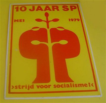 Sticker 10 jaar SP - 1