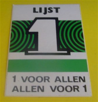 Sticker lijst 1 - 1