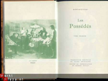 DOSTOJEVSKI**LES POSSEDES**EDITEURS AMIOT RATHENAU TESTUT- P - 4