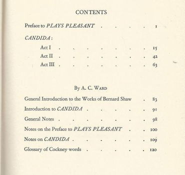 BERNARD SHAW**CANDIDA**A MYSTERY THREE ACTS**A.C.WARD**HARDC - 3