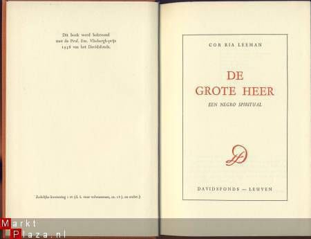 COR RIA LEEMAN**DE GROTE HEER**1959**EEN NEGRO SPIRITUAL** - 2