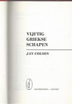 JAN COLSON**VIJFTIG GRIEKSE SCHAPEN**ORANJE TEXTUUR LINNEN - 5