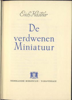 ERICH KÄSTNER**DE VERDWENEN MINIATUUR**L.J. VEEN LINNEN HARD - 2