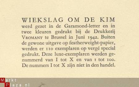 KAREL VAN DE WOESTIJNE**WIEKSLAG OM DE KIM**A. MANTEAU - 3