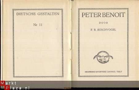 DIETSCHE GESTALTEN ** PETER BENOIT**F.R. BOSCHVOGEL - 3