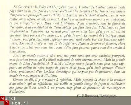 LEON TOLSTOÏ*LA GUERRE ET LA PAIX*LA GUILDE DU LIVRE LAUSANN - 4