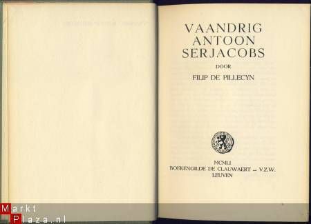 FILIP DE PILLECYN***VAANDRIG ANTOON SERJABS*1960* - 1