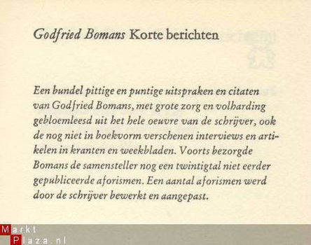 GODFRIED BOMANS**KORTE BERICHTEN**GERD DE LEY - 2