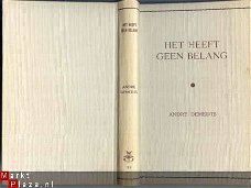 ANDRE DEMEDTS**HET HEEFT GEEN BELANG**REINAERT 1955**