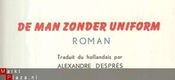 WILLY CORSARI**L' HOMME SANS UNIFORME**LIVRE DU MOIS - 4 - Thumbnail