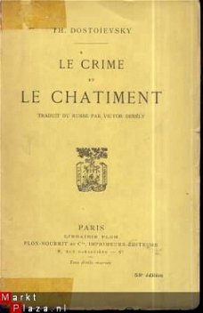 TH. DOSTOÏEVSKY**LE CRIME ET LE CHATIMENT**PLON-NOURRIT**