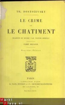 TH. DOSTOÏEVSKI*LE CRIME ET LE CHATIMENT*TOME PREMIER+SECON - 2