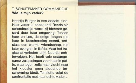 T. SCHUITEMAKER-COMMANDEUR**WIE IS MIJN VADER?**BRUINE TEXTU - 3