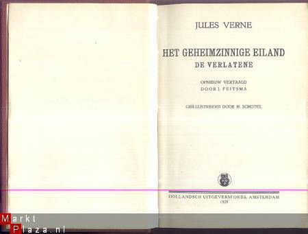 JULES VERNE**HET GEHEIMZINNIG EILAND**DE VERLATENE**1929** - 2