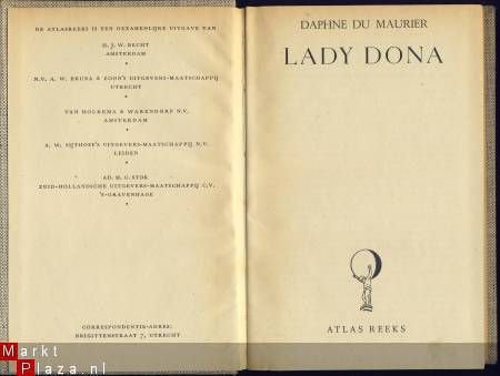 DAPHNE DU MAURIER**LADY DONA**LINNEN-TEXTUUR**ATLAS REEKS - 2