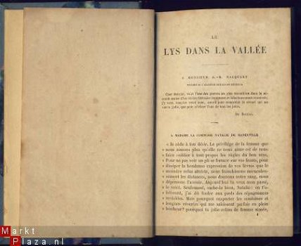H. DE BALZAC**LE LYS DANS LA VALLEE*1857*LIBRAIRIE NOUVELLE - 3