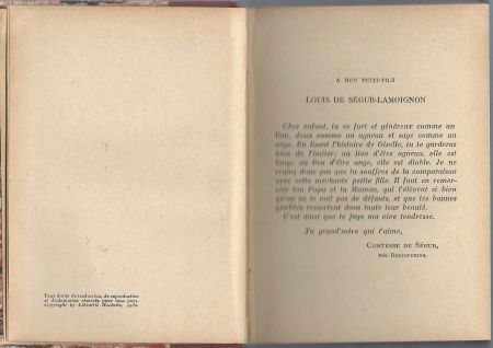 COMTESSE DE SEGUR*NEE ROSTOPCHINE**QUEL AMOUR D' ENFANT.*** - 3