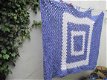 Heerlijke (woon)deken, paars/wit - 3 - Thumbnail