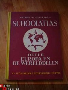 schoolatlas II Europa en de werelddelen