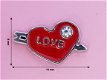 Bedel/ Charm 0046, Love hart - 1 - Thumbnail