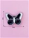 Bedel/ Charm 0057, Zwarte vlinder - 1 - Thumbnail