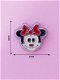 Bedel/ Charm 0801, Hoofd Minnie Mouse - 1 - Thumbnail