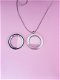 9100, Memory Glass Locket - Rond van RVS water resistent - Zilver - 2 - Thumbnail