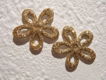 Opengewerkt glinster bloemetje ~ 2,5 cm ~ Goud - 3 - Thumbnail