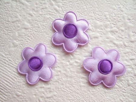 Satijnen bloemetje ~ 2,5 cm ~ Lila / paars - nr. 1