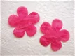 Mooie bloem van kant ~ 3,5 cm ~ Fuchsia roze - 0 - Thumbnail