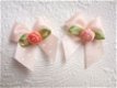 Zalm roze bloemetjes bloem ~ 3,5 cm - 5 - Thumbnail