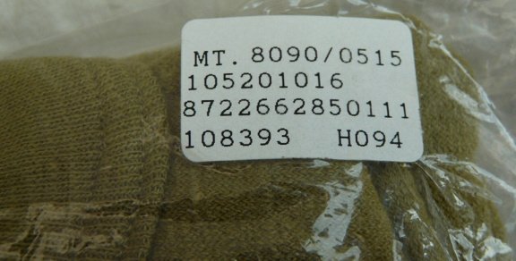 Hemd, Onderhemd, lange mouw, Koninklijke Landmacht, maat: 8090/0515, 1992.(Nr.1) - 4