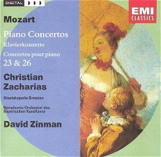 David Zinman - Mozart: Piano Concertos 23 & 26 - Zacharias/Zinman - (CD)  (Nieuw)