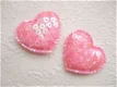 Hartje met lovertjes ~ 4 cm ~ Roze - 0 - Thumbnail