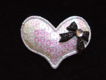 Prachtig wit hartje met een strass strikje ~ 4 cm - 0 - Thumbnail
