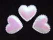 Klein wit hartje met roze glans ~ 2 cm - 0 - Thumbnail