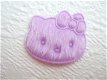 Hello Kitty van bont ~ 3 cm ~ Lila paars - 0 - Thumbnail