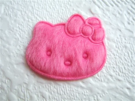 Hello Kitty van bont ~ 3 cm ~ Fuchsia roze - 0