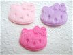 Hello Kitty van bont ~ 3 cm ~ Fuchsia roze - 2 - Thumbnail