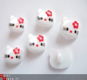 Hello Kitty van bont ~ 3 cm ~ Fuchsia roze - 3 - Thumbnail