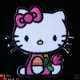 Hello Kitty van bont ~ 3 cm ~ Fuchsia roze - 6 - Thumbnail