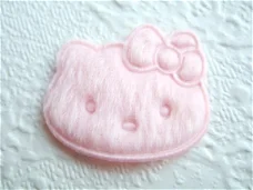 Hello Kitty van bont ~ 3 cm ~ Roze